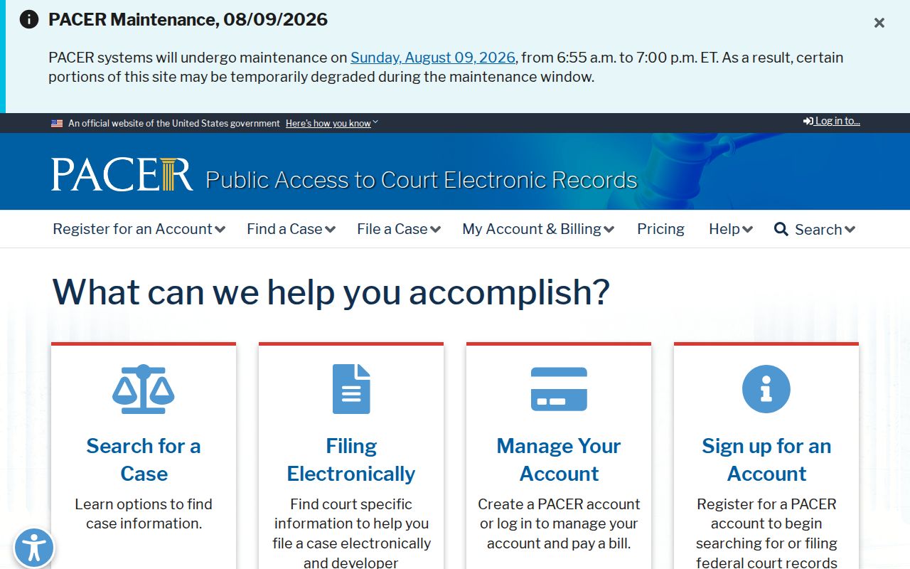 Taylor County criminal court cases PACER federal access