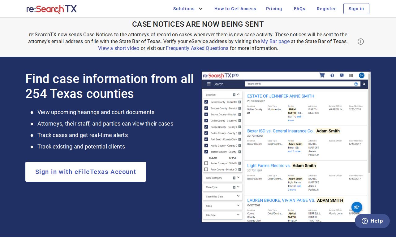 re SearchTX Taylor County criminal court record platform